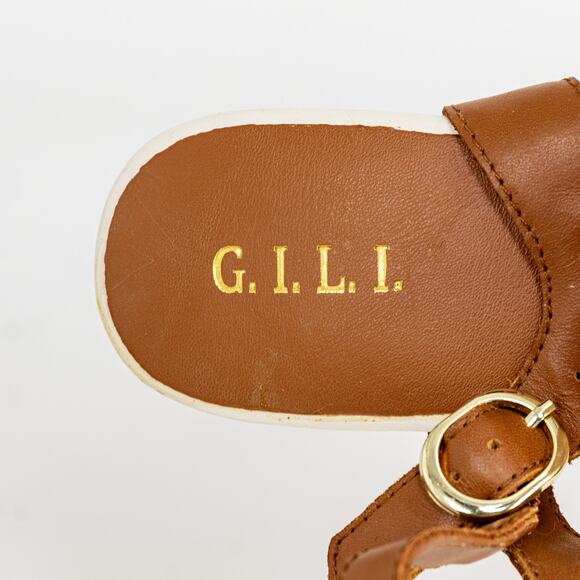 G.I.L.I. Kate Tassel Wedge Sandals US Size 5.5 Leather Cork Platform NEW - Picture 12 of 15